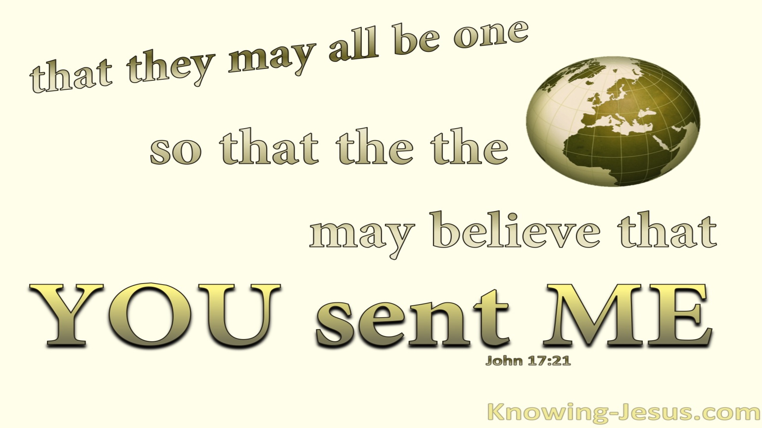 John 17:21 That They May Be One (sage)
